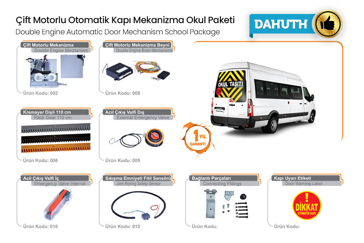 Okul Öğrenci Servisi Otomatik Kapı Paketi 2